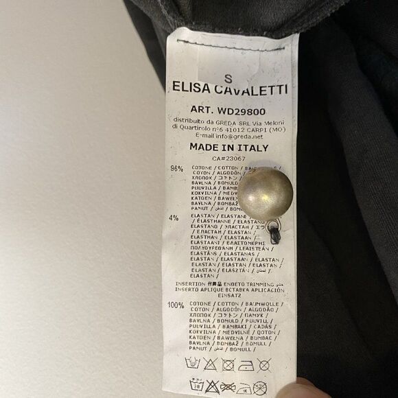 Elisa Cavaletti Gray Long Line Embellished Art to Wear Jacket - Picture 8 of 8